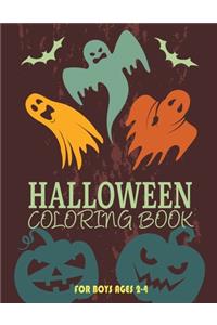 Halloween Coloring Books for Boys Ages 2-4