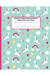 PRIMARY COMPOSITION NOTEBOOK Handwriting Practice Paper
