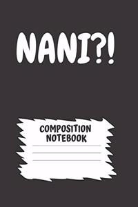 Anime Composition Notebook