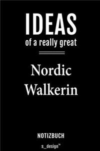 Notizbuch für Nordic Walker / Nordic Walkerin