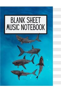 Blank Sheet Music Notebook