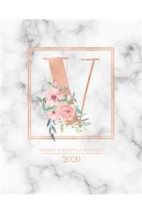 Weekly & Monthly Planner 2020 V