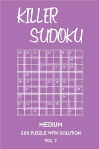 Killer Sudoku Medium 200 Puzzle With Solution Vol 7