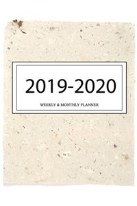 2020 - 2021 Weekly And Monthly Planner