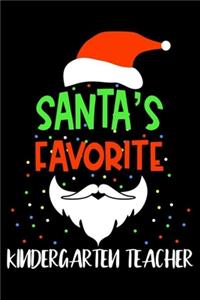 Santa's Favorite Kindergarten Teacher