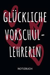 Glückliche Vorschullehrerin Notizbuch