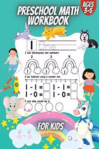 Preschool Math Workbook For Kids