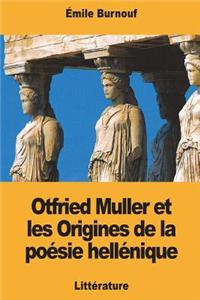 Otfried Muller et les Origines de la poésie hellénique
