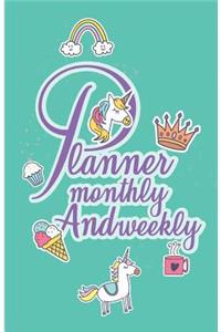 Planner monthly and weekly