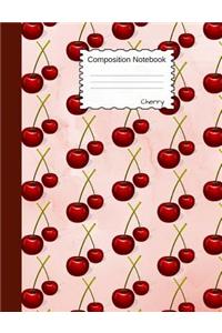 Cherry Composition Notebook