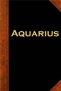 2019 Daily Planner Aquarius Zodiac Horoscope Vintage 384 Pages