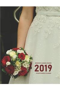 Wedding Planning Journey 2019 12 Month Weekly Planner