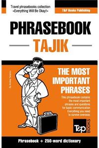 English-Tajik phrasebook and 250-word mini dictionary