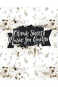 Blank Sheet Music for Guitar