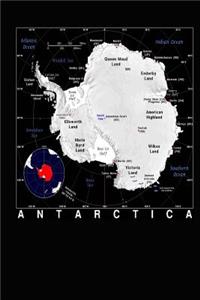Color Map of The Continent Antarctica Journal