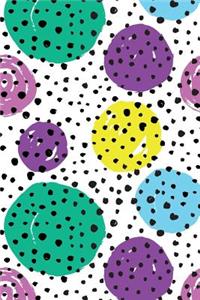 Bullet Journal Notebook Circles and Spots Pattern 1