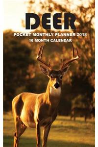 Deer Pocket Monthly Planner 2018
