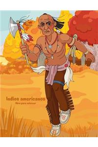 Indios americanos libro para colorear 1