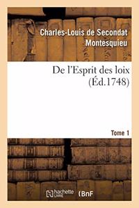 de l'Esprit Des Loix. Rapport Que Les Loix Doivent Avoir Avec La Constitution de Chaque Gouvernement
