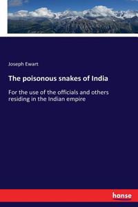 poisonous snakes of India