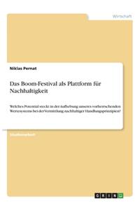 Boom-Festival als Plattform für Nachhaltigkeit