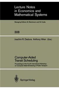 Computer-Aided Transit Scheduling