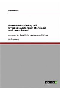 Unternehmensplanung und Investitionsverhalten in ökonomisch unsicherem Umfeld