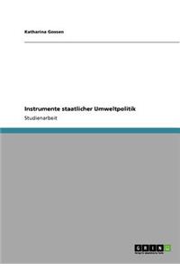 Instrumente staatlicher Umweltpolitik