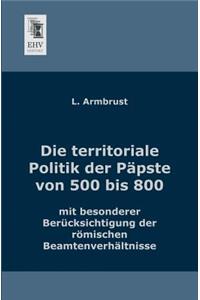 Territoriale Politik Der Papste Von 500 Bis 800