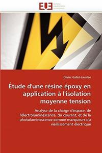 Étude d''une Résine Époxy En Application À l''isolation Moyenne Tension