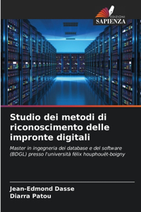 Studio dei metodi di riconoscimento delle impronte digitali