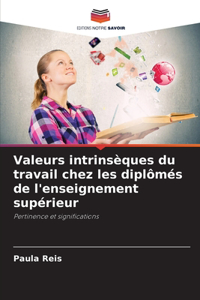 Valeurs intrinsèques du travail chez les diplômés de l'enseignement supérieur