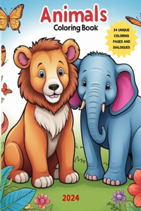 Wild Wonders. Coloring book for kids 4-8 years