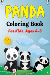 Panda Coloring Book For Kids Ages 4-8