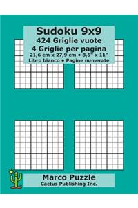 Sudoku 9x9 - 424 Griglie vuote