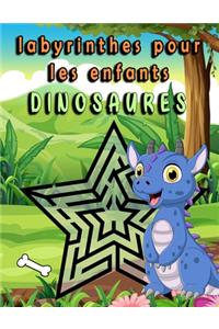 labyrinthes pour les enfants - dinosaures-