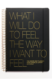 The Desire Map Planner from Danielle Laporte 2018 Daily (Charcoal & Gold)