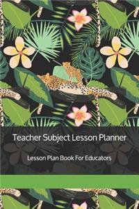 Teacher Subject Lesson Planner