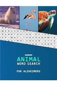 Animal Word Search for Alzheimers