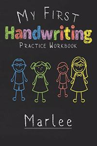 My first Handwriting Practice Workbook Marlee