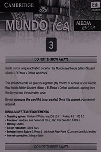 Mundo Real Media Edition Level 3 eBook for Student's Plus Eleteca Access and Online Workbook Activation Card