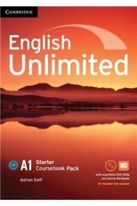 English Unlimited Starter Coursebook with e-Portfolio and Online Workbook Pack