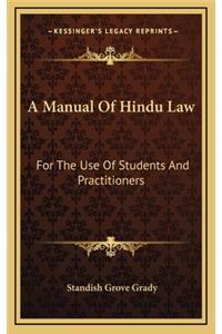 A Manual of Hindu Law