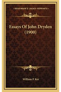 Essays of John Dryden (1900)