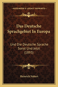 Das Deutsche Sprachgebiet In Europa