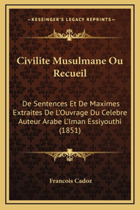 Civilite Musulmane Ou Recueil