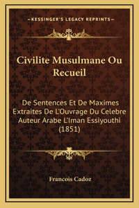 Civilite Musulmane Ou Recueil