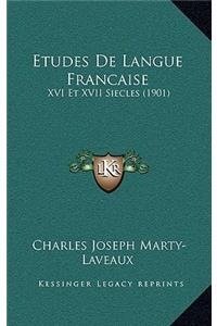 Etudes de Langue Francaise