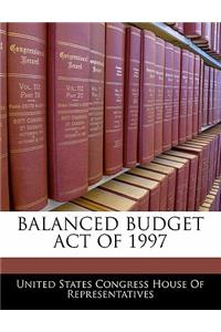 Balanced Budget Act Of 1997