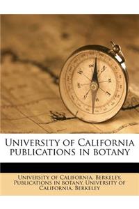 University of California Publications in Botany